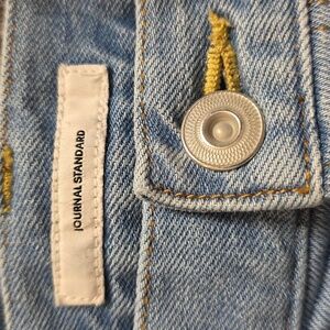 JS Light Blue Ankle Raw Hem 98 Cotton 2 Poly Jeans Size 38 8/10 See Measurements